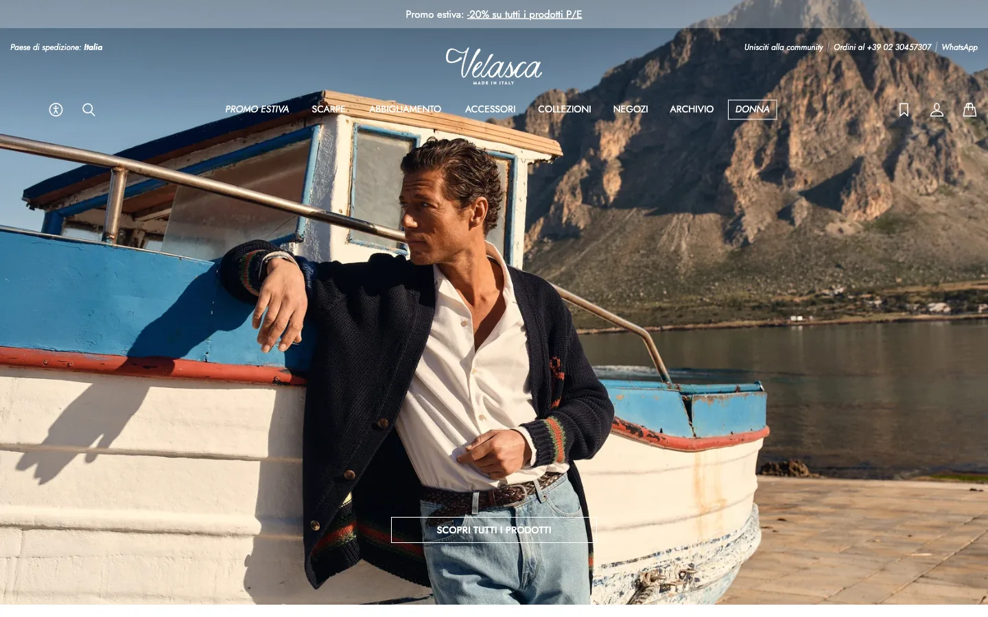 Anteprima della pagina pubblica it.velasca.com, catturata il 2026-08-21